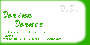 dorina dorner business card